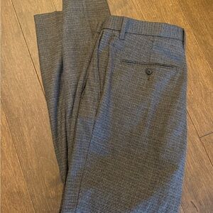 Gray Checkered Dress Pants